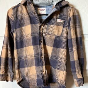Levi's Checkered Shirt in Navy and Beige